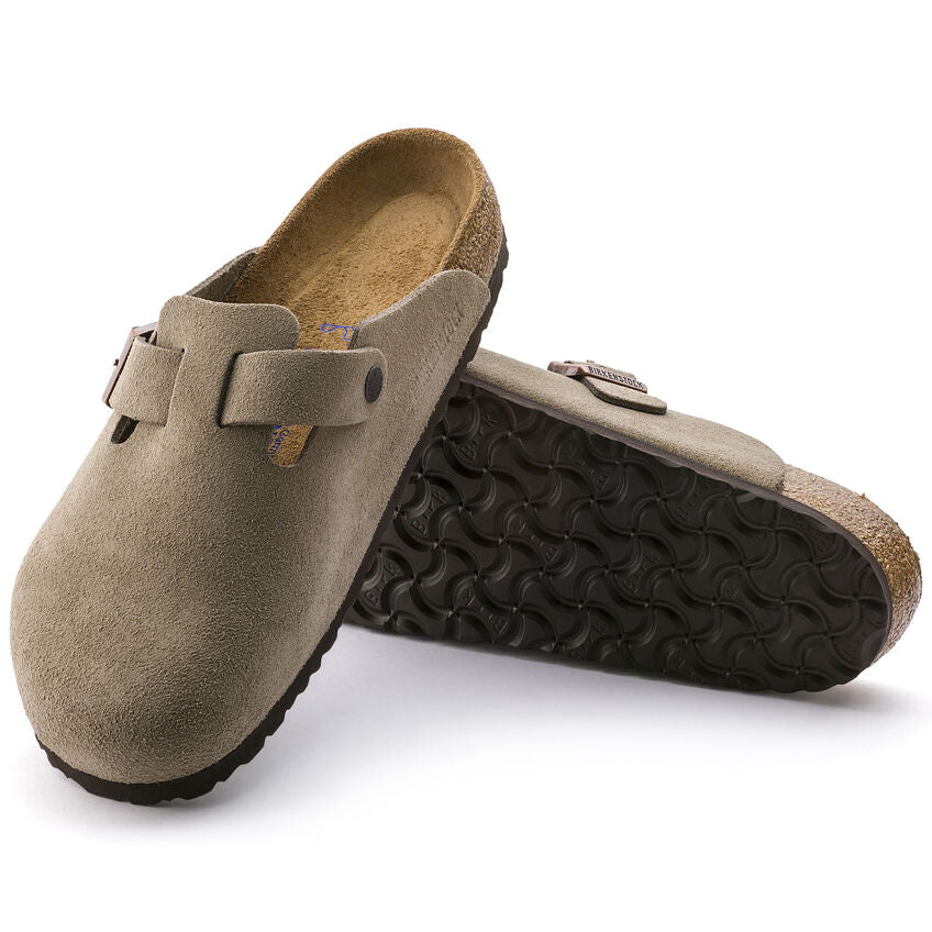 Birkenstock Boston Taupe Suede SFB