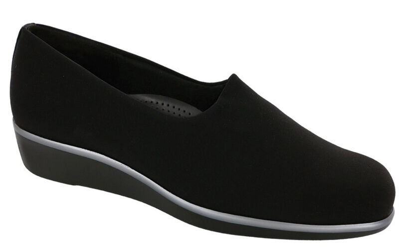 SAS Women's Bliss Slip On Wedge BLACK