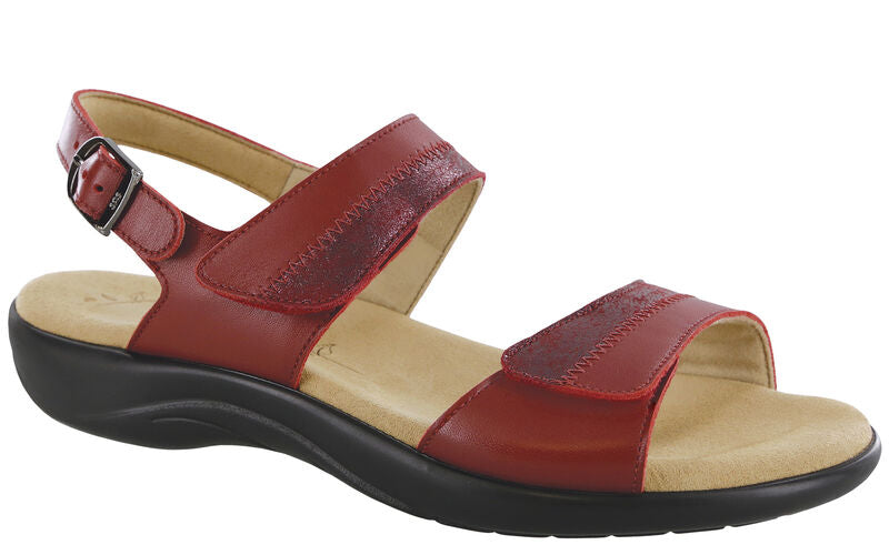 SAS Women's Nudu Sandal RUBY/CABERNET