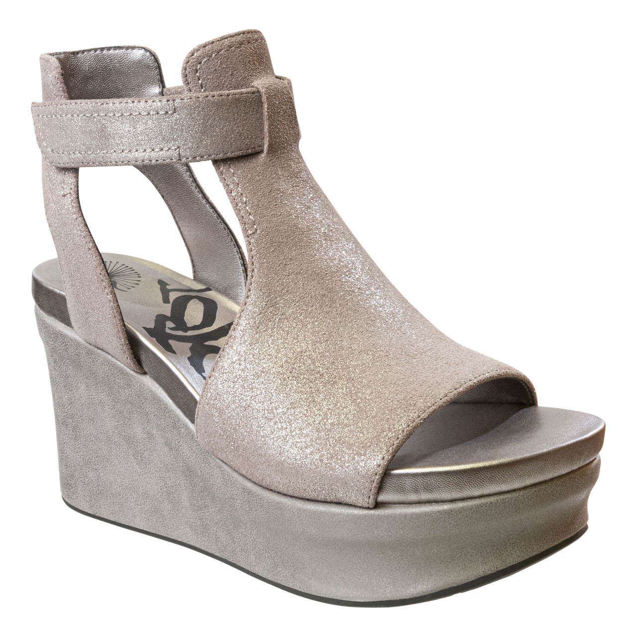 OTBT - MOJO in SILVER Wedge Sandals